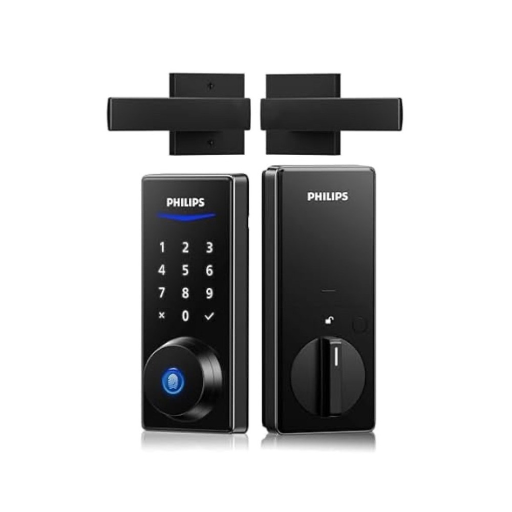 Philips DDL210-1H-L Smart Fingerprint Keypad Door Lock Matte Black Deadbolt
